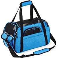 Kaka mall Transportín Perro Gato Transpirable Plegable Pet Carrier Impermeable Bolso de Hombro Acolchado Suave Viaje…